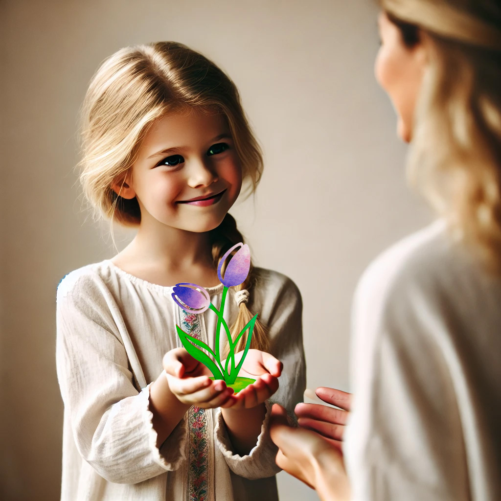 Dřevěný tulipán